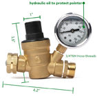 Regolatore di pressione d'ottone dell'acqua di pollice di CNC 1/2 con la rete del filtro da acqua
