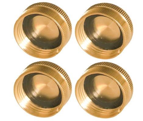 Cappucci protettivi d'ottone del tubo flessibile di giardino di CNC, 3/4&quot; cappucci protettivi del tubo flessibile dell'acqua con le rondelle