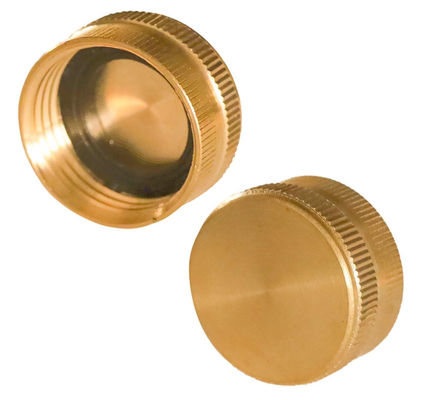 Cappucci protettivi d'ottone del tubo flessibile di giardino di CNC, 3/4&quot; cappucci protettivi del tubo flessibile dell'acqua con le rondelle